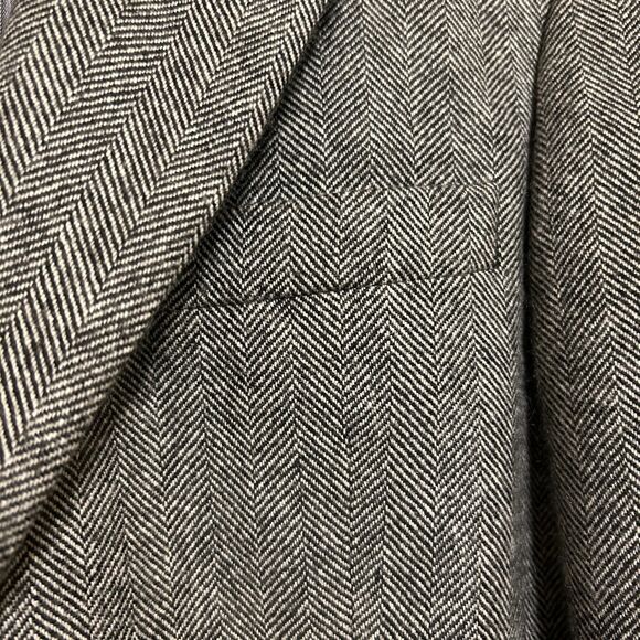 Perlis New Orleans 100% Cashmere Herringbone 2 Button Blazer Sport Coat Mens 40R - Picture 4 of 9